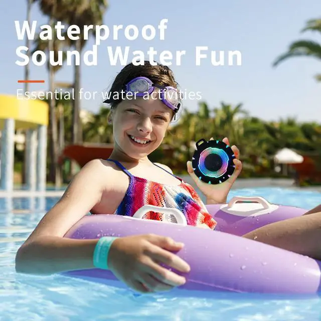 Alt view image 5 of 7 - HEYSONG Waterproof Shower Bluetooth Speaker, Durable & Portable with Clear Sound, Ideal for Shower, Pool, Beach & Kayaking  Great Gift for All Ages