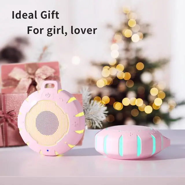 Alt view image 3 of 7 - HEYSONG Waterproof Shower Bluetooth Speaker, Durable & Portable with Clear Sound, Ideal for Shower, Pool, Beach & Kayaking  Great Gift for Girls, Women