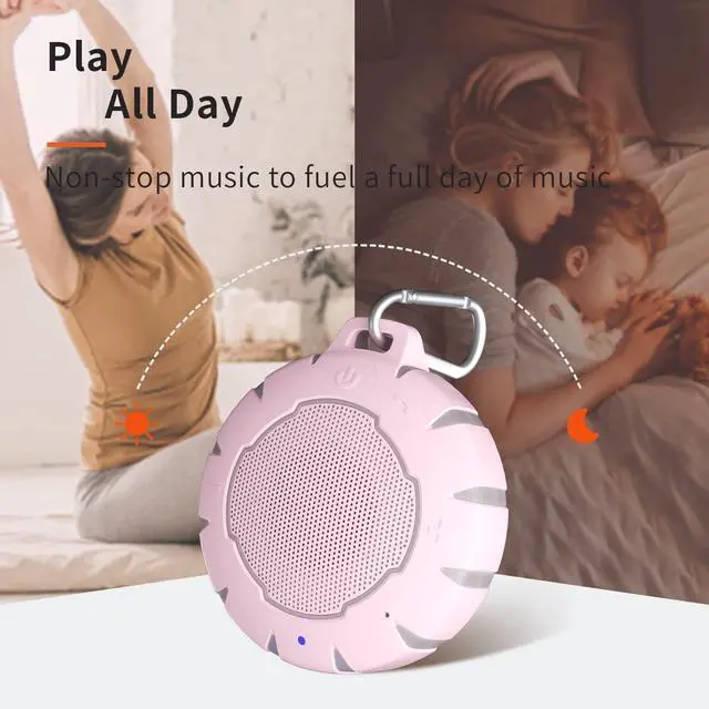 Alt view image 7 of 7 - HEYSONG Waterproof Shower Bluetooth Speaker, Durable & Portable with Clear Sound, Ideal for Shower, Pool, Beach & Kayaking  Great Gift for Girls, Women