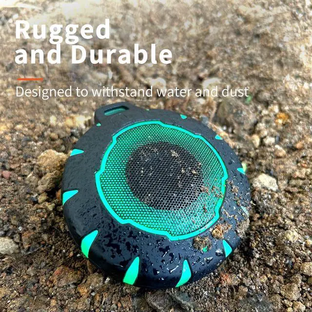 Alt view image 2 of 7 - HEYSONG Waterproof Shower Bluetooth Speaker, Durable & Portable with Clear Sound, Ideal for Shower, Pool, Beach & Kayaking  Great Gift for All Ages