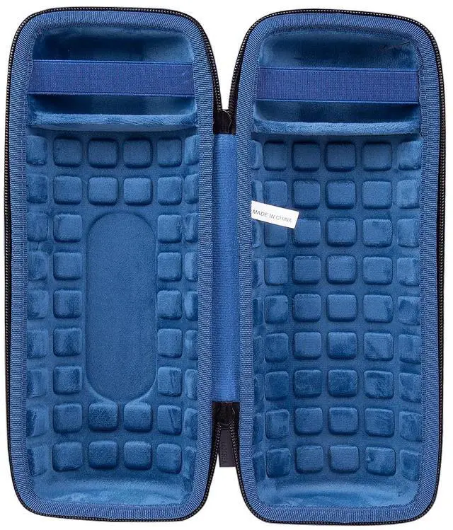 Alt view image 4 of 7 - co2CREA Hard Travel Case Replacement for JBL Charge 4 / Replacement for JBL Charge 5 Waterproof Bluetooth Speaker (Ouside Black and Inside Blue)