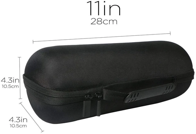 Alt view image 5 of 6 - Hard Travel Case for JBL Charge 5/4 Speaker, Black+Royal Blue Portable Travel Bag Replacement with Custom Molded Interior and Handle, Shockproof EVA Shell and Soft Lining