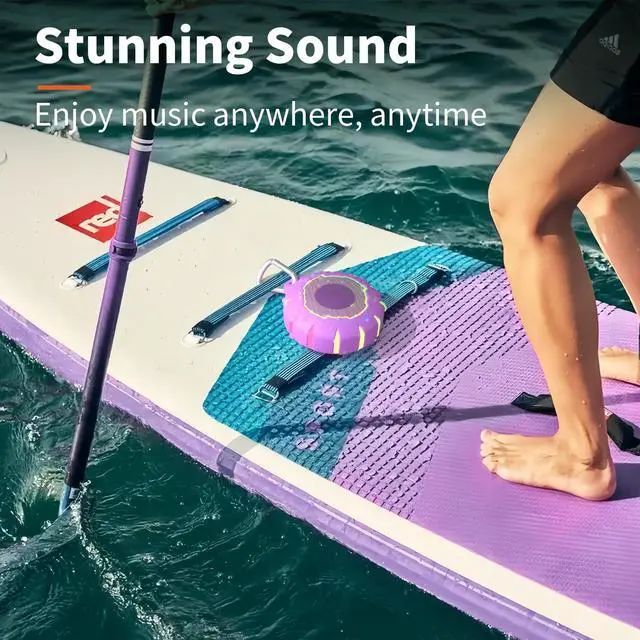 Alt view image 4 of 7 - HEYSONG Waterproof Shower Bluetooth Speaker, Durable & Portable with Clear Sound, Ideal for Shower, Pool, Beach & Kayaking  Great Gift for Girls, Women & Men