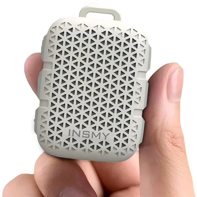 Main image of INSMY Wearable Bluetooth Speakers,IP67 Waterproof,Clip-On Portable Small Personal Speaker/Clean Sound/Stereo Pair/Wireless 5.4/ENC Built-in Mic/Lightweight for Outdoor Golf Work Pool (White)