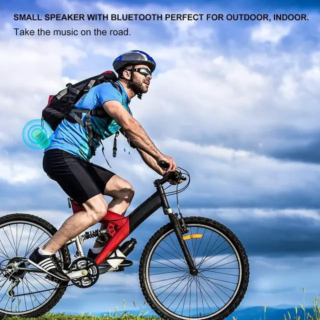 Alt view image 6 of 7 - comiso Bluetooth Speaker with IP65 Waterproof,5.3 Bluetooth,TWS Pairing,Support TF Card,Portable Wireless Speaker for iPhone Samsung and More-Green