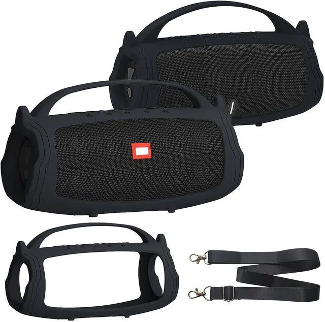 Main image of Silicone Cover Case Compatible with JBL Charge 4/5 Portable Bluetooth Speaker, Soft Skin Sleeve for JBL Charge 4/5 Bluetooth Speaker Accessories (Black Case, NOT for Wi-Fi Version)