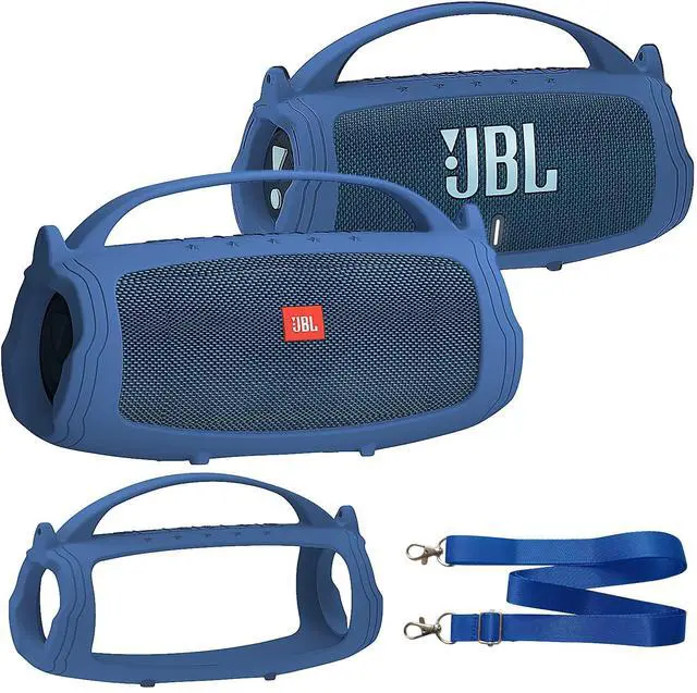 Main image of Silicone Cover Case Compatible with JBL Charge 4/5 Portable Bluetooth Speaker, Soft Skin Sleeve for JBL Charge 4/5 Bluetooth Speaker Accessories (Blue Case, NOT for Wi-Fi Version)
