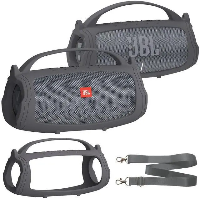 Main image of Silicone Cover Case Compatible with JBL Charge 4/5 Portable Bluetooth Speaker, Soft Skin Sleeve for JBL Charge 4/5 Bluetooth Speaker Accessories (Gray Case, NOT for Wi-Fi Version)