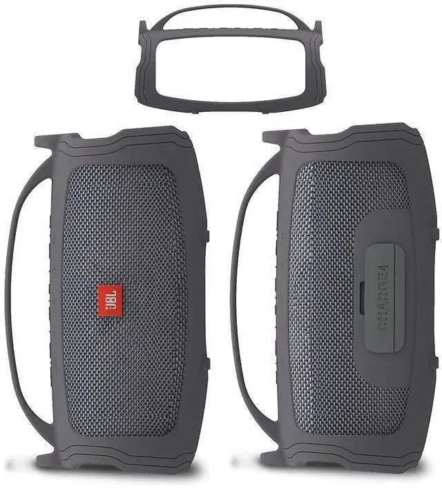 Alt view image 5 of 7 - Silicone Cover Case Compatible with JBL Charge 4/5 Portable Bluetooth Speaker, Soft Skin Sleeve for JBL Charge 4/5 Bluetooth Speaker Accessories (Gray Case, NOT for Wi-Fi Version)