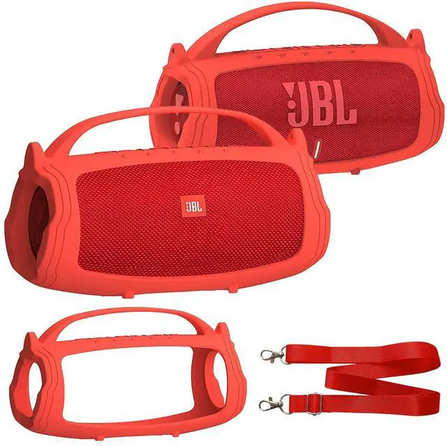 Main image of Silicone Cover Case Compatible with JBL Charge 4/5 Portable Bluetooth Speaker, Soft Skin Sleeve for JBL Charge 4/5 Bluetooth Speaker Accessories (Red Case, NOT for Wi-Fi Version)