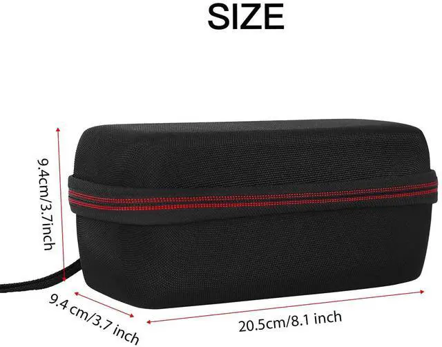 Alt view image 6 of 7 - EVA Hard Case for JBL Flip7/ 6/5 Waterproof Portable Bluetooth Speaker, Fit for JBL Flip 4 Premium Travel Protective Carrying Storage Bag(Grey)