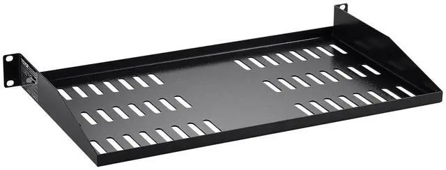 Alt view image 4 of 7 - VEVOR 2PCS 1U Server Rack Shelf, Universal Vented Rack Mount Cantilever Tray for 19 inch Network Equipment Rack & Cabinet, 10" Deep Rack Mount Shelf, Weight Capacity 50 lbs Wall Mount Rack Shelf