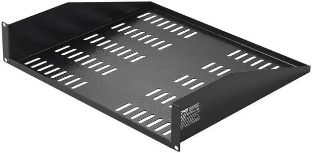 Main image of VEVOR 2U Server Rack Shelf - Universal Vented Cantilever Tray for 19 inch Network Equipment Rack & Cabinet, 16" Deep, 50 lbs Weight Capacity, Wall Mount