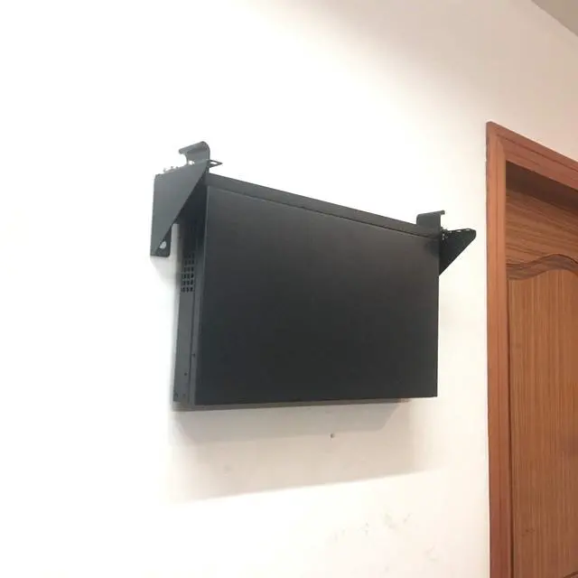 Alt view image 2 of 6 - Jingchengmei 2U 19 Inches Lightweight Folding Steel Wall Mountable Simple Vertical Rack and Server Rack (1)
