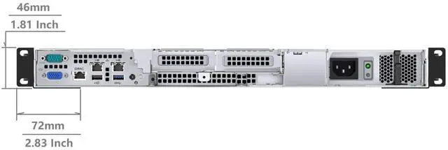Alt view image 4 of 6 - JINGCHENGMEI 1U Universal 4-Post Rack Mount Server Shelf Rails for Dell Compaq HP IBM APC - 16.5-29.5 Inches Adjustable Depth-110 lbs Capacity (16.5-29.5" Rails)