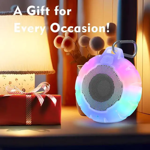 Alt view image 3 of 6 - HEYSONG Waterproof Shower Bluetooth Speaker, Durable & Portable with Clear Sound, Ideal for Shower, Pool, Beach & Kayaking  Great Gift for All Ages