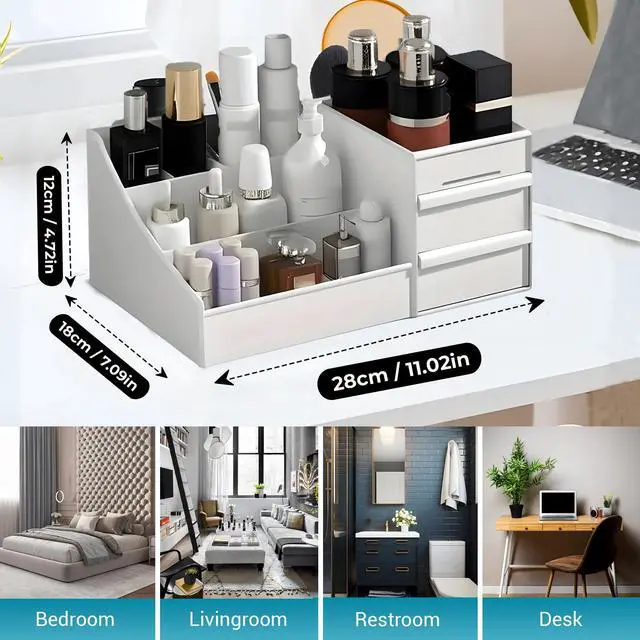 Alt view image 2 of 7 - Cologne Organizer for Men, Bathroom Countertop Organizer, Vanity Storage Shelf, Perfume & Cologne Stand, Dresser Rack, Organizador de Perfumes, Bedroom essentials for men, Birthday Gift for Men