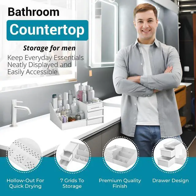 Alt view image 4 of 7 - Cologne Organizer for Men, Bathroom Countertop Organizer, Vanity Storage Shelf, Perfume & Cologne Stand, Dresser Rack, Organizador de Perfumes, Bedroom essentials for men, Birthday Gift for Men