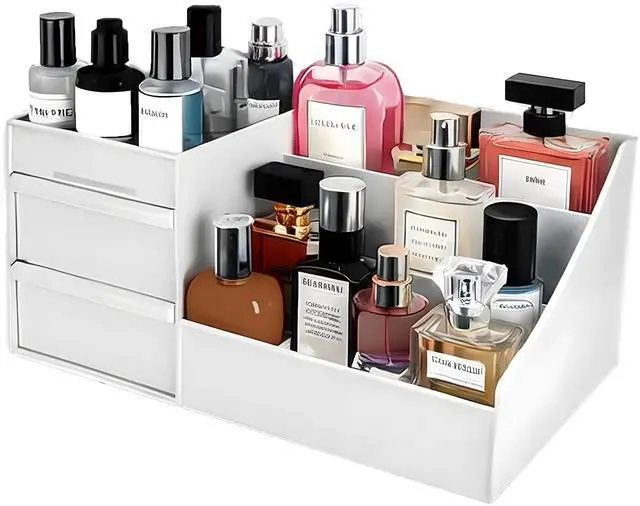 Main image of Cologne Organizer for Men, Bathroom Countertop Organizer, Vanity Storage Shelf, Perfume & Cologne Stand, Dresser Rack, Organizador de Perfumes, Bedroom essentials for men, Birthday Gift for Men