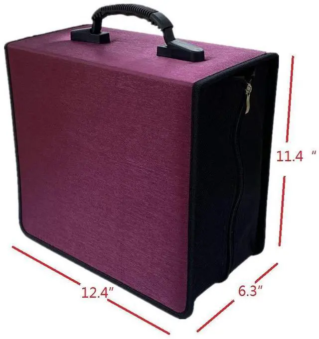 Alt view image 2 of 7 - Penlonda CD/DVD Case Holder Organizer Wallet Sleeves Booklet Binder,Storage 400 Capacity Disc(Rose)