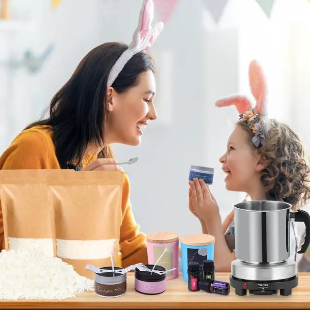 Alt view image 6 of 6 - SAEUYVB Candle Making Kit - DIY Starter Soy Candle Making Supplies with Wax Melter, Including Soy Wax, 10 Candle Jars, 10 Pleasant Scents, Color Dyes & MorePerfect Candle Making Kit for Adults