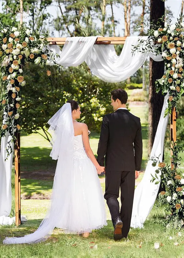 Alt view image 2 of 7 - N&T NIETING Artificial Flowers 50pcs Real Looking Gold Yellow Foam Fake Roses with Stems for DIY Wedding Bouquets White Bridal Shower Centerpieces Arrangements Party Tables Decorations