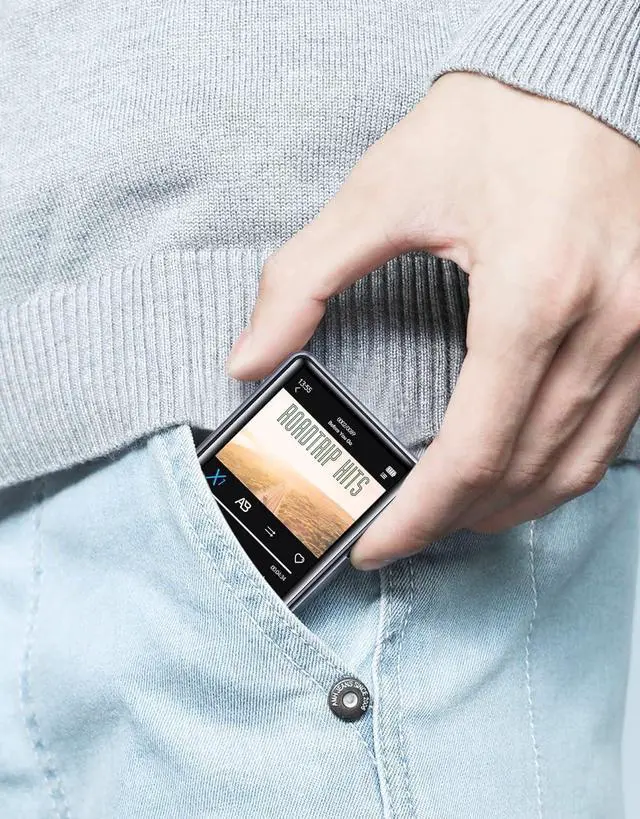 Alt view image 6 of 7 - MP3 Player with Bluetooth 5.3, Portable HiFi Lossless Sound Music Player with Speaker, Built-in 64GB Memory, FM Radio, Voice Recorder, E-Book, 2.4 in Full Touchscreen, Supports up to 128GB TF Card