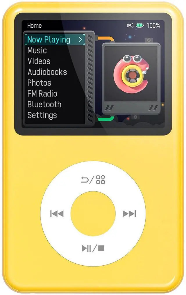 Main image of Mp3 Player with Bluetooth Innioasis Y1 Video Digital Music Player HiFi Mini Portable Kids Audiobook Mp3 2025 Nice Gift Choice Theme Upgrade Yellow
