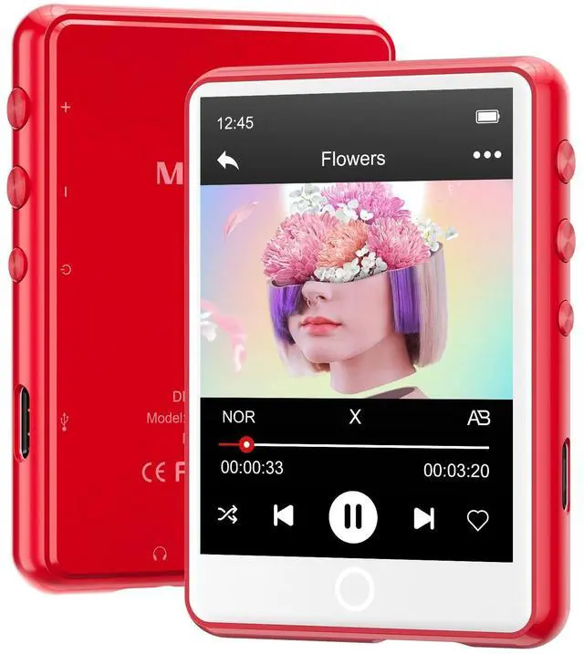 Main image of 128GB MP3 Player Bluetooth 5.3 with 2.4" Full Touch ScreenMECHEN Portable Digital Music Player with HD SpeakerFM Radio, HiFi Lossless Sound, Recording, Support up to 512GB.