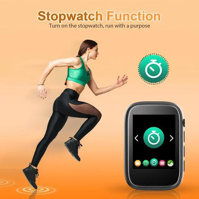 Alt view image 7 of 7 - Portable Kids MP3 Player with Sports Clip, Small Music Player with Bluetooth 5.3, Touch Screen, Built-in Speaker, Voice Recorder, FM Radio, Expandable Storage up to 512GB(Black)
