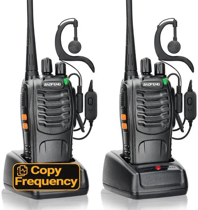 Main image of Walkie Talkies Long Range Walkie Talkie for Adults Rechargeable Radio Walkie Talkie 2 Way Radios Copy Frequency Handheld Two Way Radios Transceiver Walky Talky with Base Charger for Camping(2 Pack)