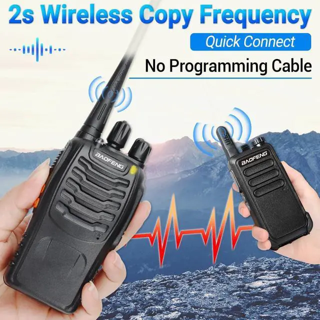 Alt view image 2 of 7 - Walkie Talkies Long Range Walkie Talkie for Adults Rechargeable Radio Walkie Talkie 2 Way Radios Copy Frequency Handheld Two Way Radios Transceiver Walky Talky with Base Charger for Camping(2 Pack)