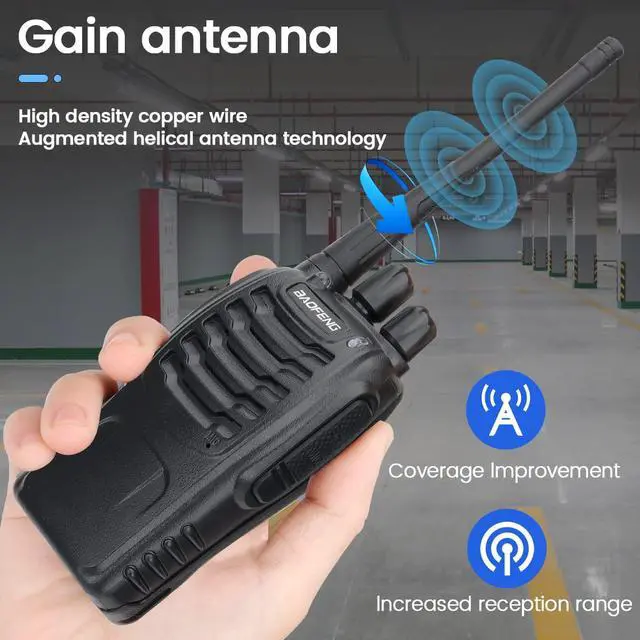 Alt view image 5 of 7 - Walkie Talkies Long Range Walkie Talkie for Adults Rechargeable Radio Walkie Talkie 2 Way Radios Copy Frequency Handheld Two Way Radios Transceiver Walky Talky with Base Charger for Camping(2 Pack)
