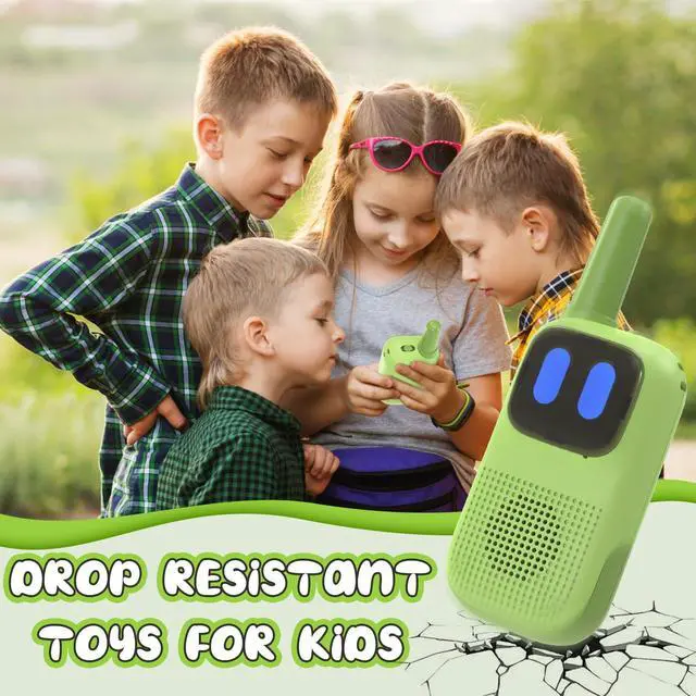 Alt view image 5 of 6 - Holiky Toys for 3-12 Year Old Girls Boys, Walkie-Talkies for Kids 2 Pack 1000FT Long Range with 2 Channels, Handheld Kids Walky Talky Educational Electronic Outdoor Toys for Outside Camping Hiking