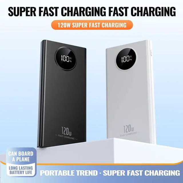 Alt view image 4 of 6 - Portable Charger PowerBank, PD 20W Fast Charging, 20000mAh Power Bank with LCD Display, 3 Outputs USB C Power Bank Fast Charging, for iPhone 17/16/15/14/13 Pro Samsung Google iPad Tablet (White)