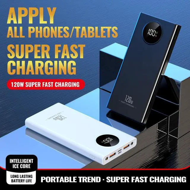 Alt view image 5 of 6 - Portable Charger PowerBank, PD 20W Fast Charging, 20000mAh Power Bank with LCD Display, 3 Outputs USB C Power Bank Fast Charging, for iPhone 17/16/15/14/13 Pro Samsung Google iPad Tablet (White)