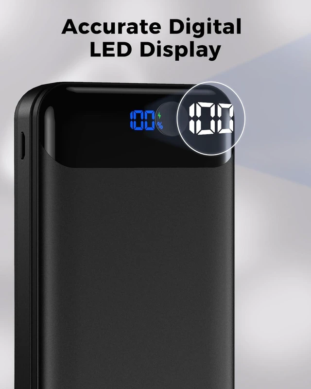 Alt view image 6 of 7 - FlyKangaroo Portable Charger Power Bank 40000mAh, PD 30W Fast Charging | 3 Outputs & 2 lnputs, Digital Display,Lightweight, Phone Charger for iPhone 17/16/15/14/13, Samsung, Android