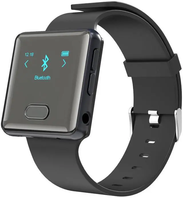 Main image of wiwoo MP3 Player with Bluetooth,Sport Bluetooth MP3 Player with Clip and Watch Band for Running Climbing Hiking Cycling Jogging Yoga with Voice Recorder Clock (No FM Radio) Micro SD Card up to 128GB