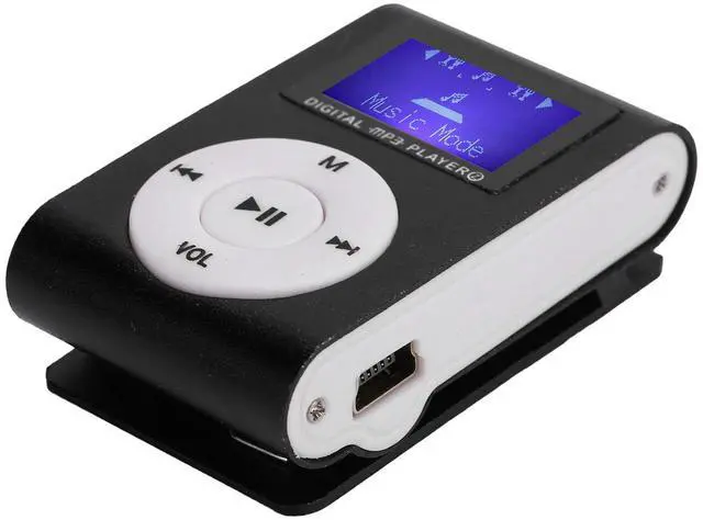 Alt view image 5 of 7 - 32GB MP3 Player, Portable Digital Music Player with Headphones and USB Cable, Sports Mini MP3 LCD Mini Screen Music Media Player with Back Clip(Black)