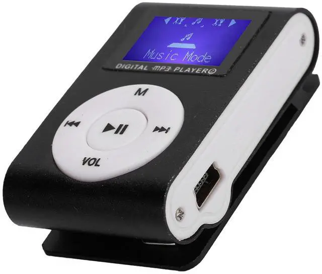 Alt view image 7 of 7 - 32GB MP3 Player, Portable Digital Music Player with Headphones and USB Cable, Sports Mini MP3 LCD Mini Screen Music Media Player with Back Clip(Black)