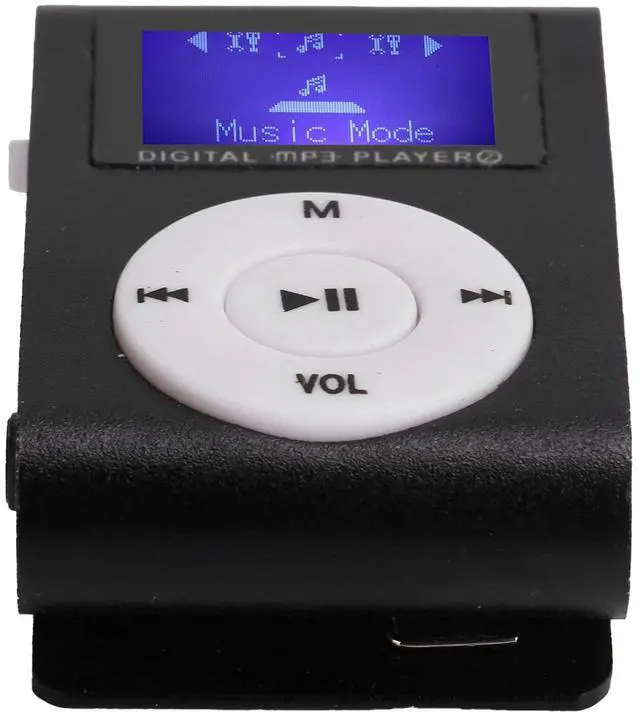 Alt view image 5 of 7 - Mini Portable MP3 Player with BackClip LCD Screen Mini MP3 Music Player Portable Digital Music Media Player Support Memory Card for Running & Sports(Black)