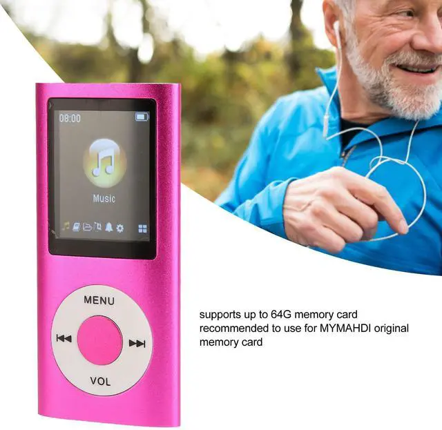 Alt view image 4 of 7 - MP3 Player, Music Player with 1.8in LCD Screen, MP4 Bluetooth Player, Built in Video Play/FM Radio/Voice Recorder/E Book Reader, 8H Playing Time, Supports up to 64GB
