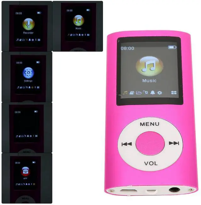 Alt view image 6 of 7 - MP3 Player, Music Player with 1.8in LCD Screen, MP4 Bluetooth Player, Built in Video Play/FM Radio/Voice Recorder/E Book Reader, 8H Playing Time, Supports up to 64GB