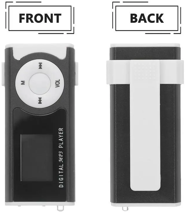 Alt view image 2 of 7 - Mp3 with Screen DigitalMp Player with Micro USB Port Micro Sd Card Mp Player Mp4 Player Digital Player Portable Stylish Mp Player Flashlight Mp3 Clip Mp3 Player Card Slot Music