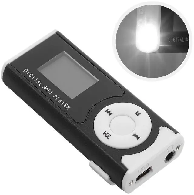 Alt view image 4 of 7 - Mp3 with Screen DigitalMp Player with Micro USB Port Micro Sd Card Mp Player Mp4 Player Digital Player Portable Stylish Mp Player Flashlight Mp3 Clip Mp3 Player Card Slot Music