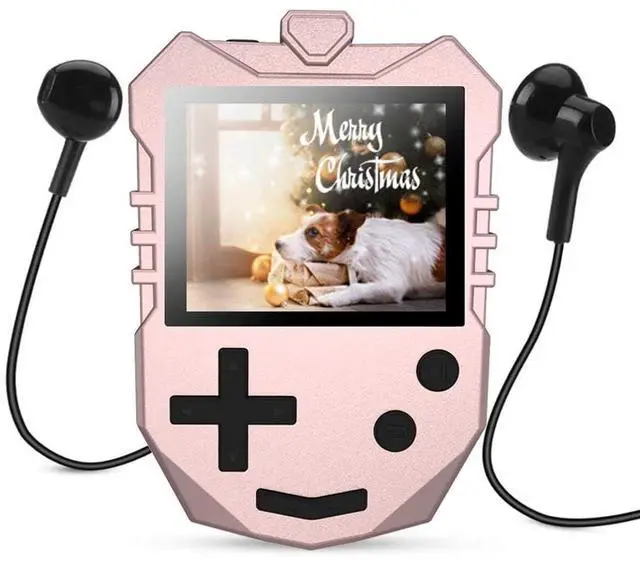Main image of AGPTEK MP3 Player for Kids, Portable 8GB Music Player with Built-in Speaker, FM Radio, Voice Recorder, Expandable Up to 128GB, Rose Gold,K1