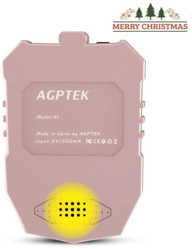 Alt view image 7 of 7 - AGPTEK MP3 Player for Kids, Portable 8GB Music Player with Built-in Speaker, FM Radio, Voice Recorder, Expandable Up to 128GB, Rose Gold,K1