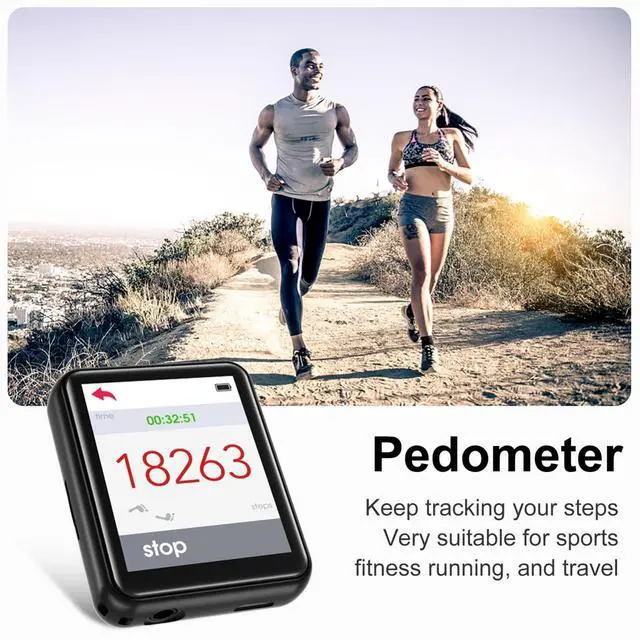 Alt view image 5 of 6 - 64GB MP3 Player Bluetooth 5.3 Touch Screen Music Player Portable mp3 Player with Speakers high Fidelity Lossless Sound Quality mp3 FM Radio Recording e-Book MP3 Player Support (128GB)