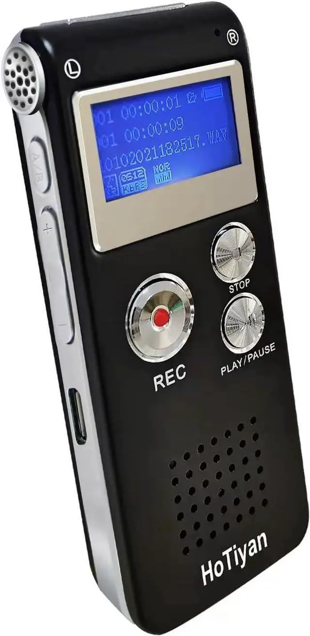 Main image of Digital Voice Recorder Audio Recording - 64GB Audio Recorder with Playback Voice Activated Recorder for Lectures Meetings Interviews Recording Device Tape Recorder with Microphone USB Cable MP3 Player