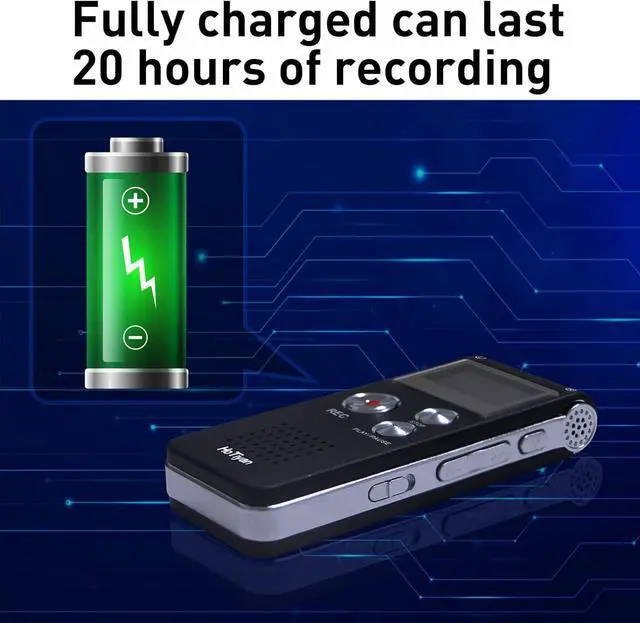 Alt view image 4 of 7 - Digital Voice Recorder Audio Recording - 64GB Audio Recorder with Playback Voice Activated Recorder for Lectures Meetings Interviews Recording Device Tape Recorder with Microphone USB Cable MP3 Player
